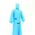 STAR WARS .STL ANAKIN SKYWALKER .3D ACTION FIGURE .OBJ KENNER STYLE.