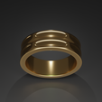 Band-07'-Angle.png Bandring mit geteilter Rille und seitlichen Rillen abnehmend