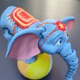 Éléphant de cirque mignon à imprimer Flexi