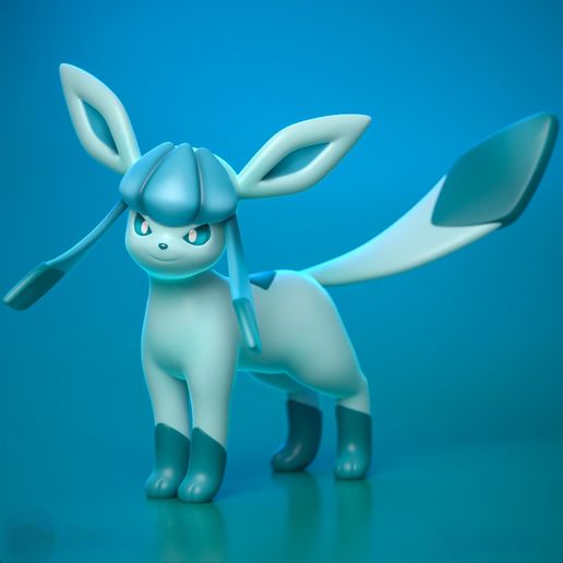 High Quality Glaceon Miniature - 3D Printable STL Model For Tabletop Gaming and Display