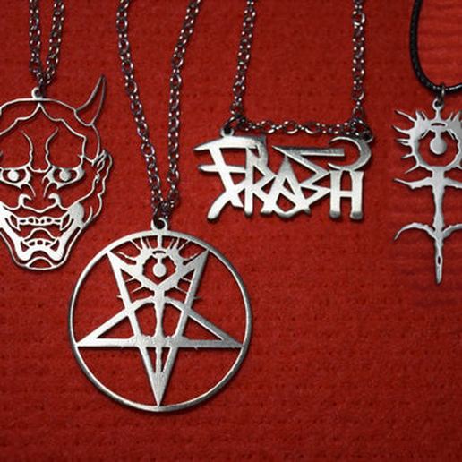 GHOSTEMANE NECKLACE KEYCHAIN JEWEL MOLD 3D model