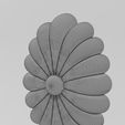 wf0.jpg Oval ribbed rosette onlay relief 3D print model