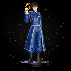 tbrender_Viewport_001.png Fichier STL Roy Mustang - Full metal Alchemist・Objet imprimable en 3D à télécharger