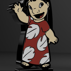 1.png Archivo STL Lámpara Lilo V2・Plan de impresora 3D para descargar