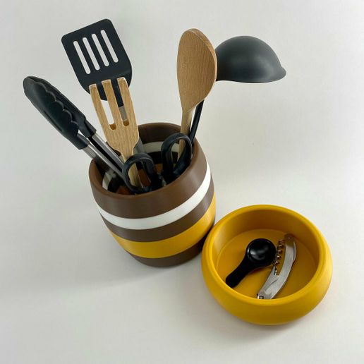 Kitchen-Tool-Caddy-2pcs-02.jpg Kitchen Caddy Countertop Cooking Utensils Tools Holder Organizer