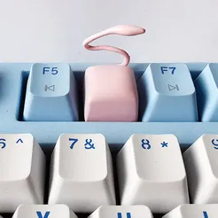 mew-1.jpg Archivo STL gratis Tapa del teclado Mew・Objeto de impresión 3D para descargar