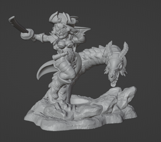Goblin Space Pirate 3D model