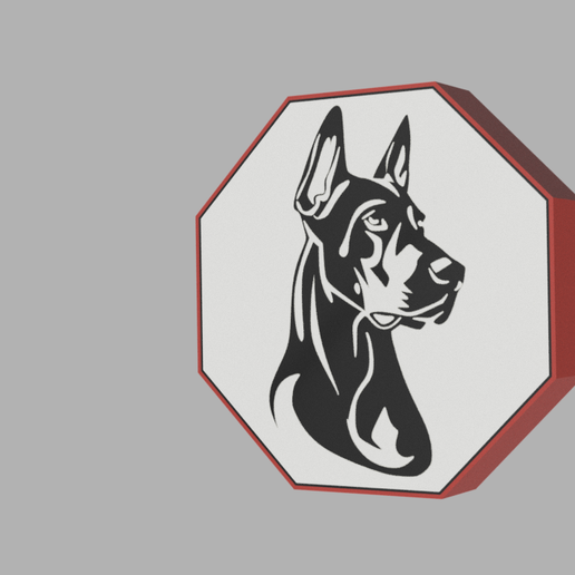 🐶 3D Dog Lamp - Modern Lighting Decoration (Octagonal Format)