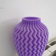 Jarrón con textura - ZigZag, Vase Mode, Slimprint