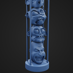 TotemPoleZ_6.png Archivo STL Totempole Z・Diseño de impresión en 3D para descargar