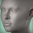 2.42.jpg 29 3D HEAD FACE FEMALE CHARACTER FEMALE TEENAGER PORTRAIT DOLL BJD LOW-POLY 3D MODEL
