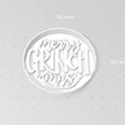 Grinchmas.png Christmas cookie cutter Merry Grinchmas