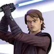 Anakin_about_to_kill_Nanoha.webp star wars vintage style head clone wars cartoon Anakin Skywalker fits vintage star wars figures