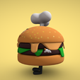 3.png Cartoon Character - Burger Man