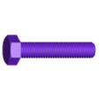 HexHead_M8x1.25-40mmL.stl M8 HexHead_ SetScrew & Nut