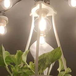 IMG_20230110_173311-Copy.jpg STL file CEILING LAMP PLANT・Model to download and 3D print