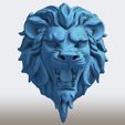 Lion-Head0007.jpg Löwenkopf 3D-Druckbares Modell