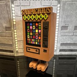 327618800_1365785314236912_5502359340125547206_n.jpg STL file STAR WARS VINTAGE SALACIOUS SNACKS VENDING MACHINE GONK DROID, CUSTOM UNPRODUCED KENNER, HASBRO ACTION FIGURE, 3.75", 1/18・3D printable design to download