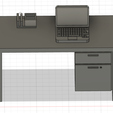 Bureau-d'ordinateur-3.png 1/24 Bureau d'ordinateur / Computer desk diecast