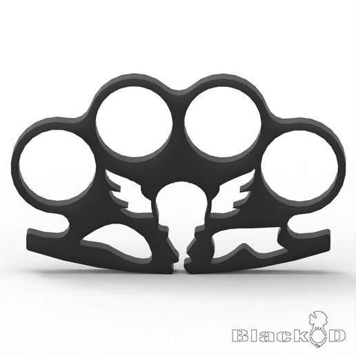Brass knuckles PETG - Carbon 3D model