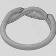 wf2.jpg Anel de elos com nó sobreposto torcido tamanhos 6 a 10 Modelo de impressão 3D