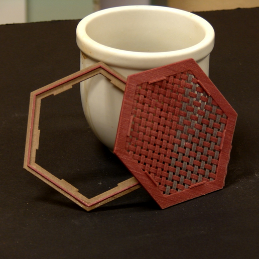 Coaster weave and base