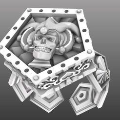 1.jpeg Archivo STL Anillo de oro Jester 3D・Modelo para descargar e imprimir en 3D