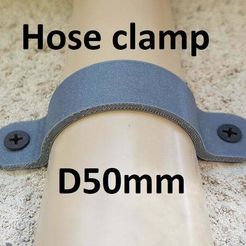 20200826_134459.jpg Download free STL file Hose clamp for pvc tube D50 • Design to 3D print, brunoschaefer41