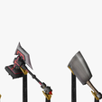 06.png 20 STYLIZED AXE MODELS PACK 1 - LOW POLY