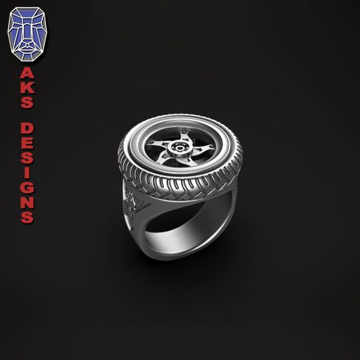 tyre version 1 Ring jewelry 3D model