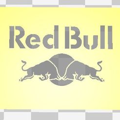 RED_BULL.JPG Free 3D file RED BULL STENCIL・3D print design to download