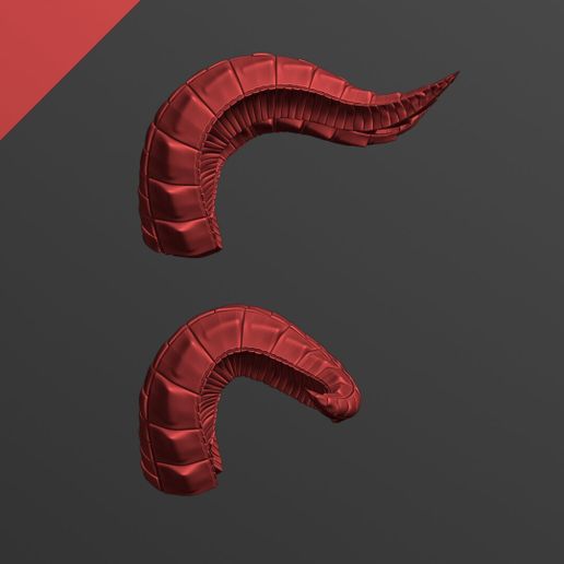 0003.jpg Изогнутые рожки Demon для гарнитуры