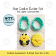 Etsy-Listing-Template-STL.png Bee Cookie Cutter Set | STL File