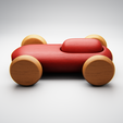 3.png Modèle 3D de voiture miniature en bois - Design classique et lisse Modèle à imprimer en 3D