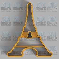 torre eiffel.jpg Fichier STL Tour Eiffel - Coupe-biscuits Tour Eiffel・Modèle à télécharger et à imprimer en 3D, 3DDruck
