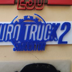 IMG_20211104_132220.jpg Файл STL Логотип Euro truck simulator 2・3D-печатная модель для загрузки