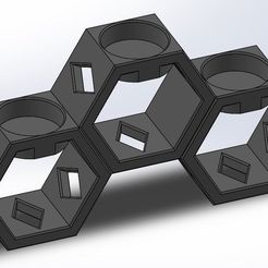 1.JPG STL-Datei Honeycomb tealight holder kostenlos・Vorlage für den 3D-Druck zum herunterladen