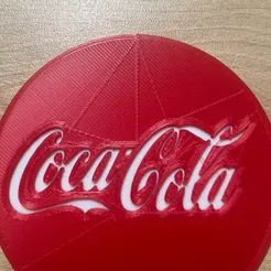 image.png Télécharger le fichier STL gratuit Dessous de verre Coca-Cola • Objet pour impression 3D, ELMAMATI