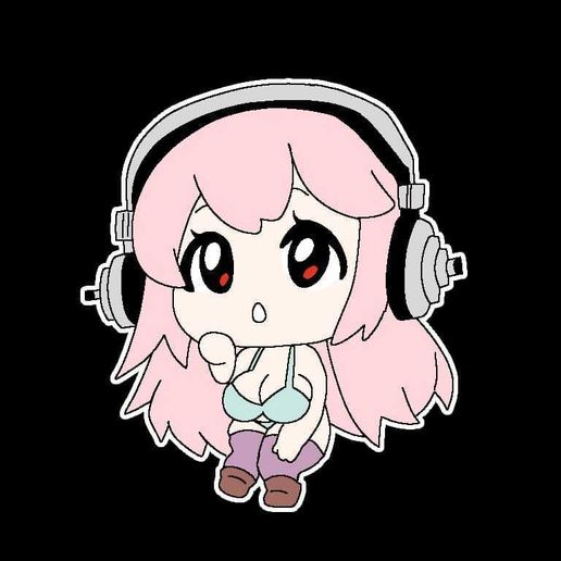 SoniAni: Super Sonico The Animation keychain