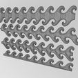 wf0.jpg Wave greek key strips onlay cornices and friezes relief 3D print model