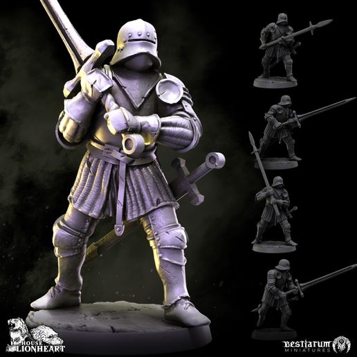 3D file Lord's Guard x 5 💂 ・3D printer model to download・Cults