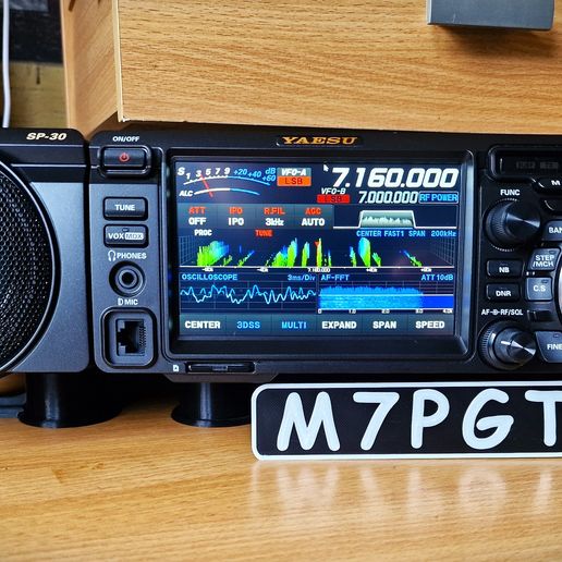 👽 YAESU FTDX10 - Callsign + SP30 Stand・ STL File for 3D printing