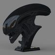 01.jpg Alien Xenomorph Büste 3D Druck Stl Modell Diorama