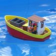 Preview3.jpg Free 3D file Small fishing boat - floating toy for kids・3D printable model to download, Printed-Toys