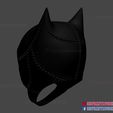 catwoman_helmet_3d_print_model-06.jpg Catwoman Helmet Cosplay - Catwoman Cowl DC Comics