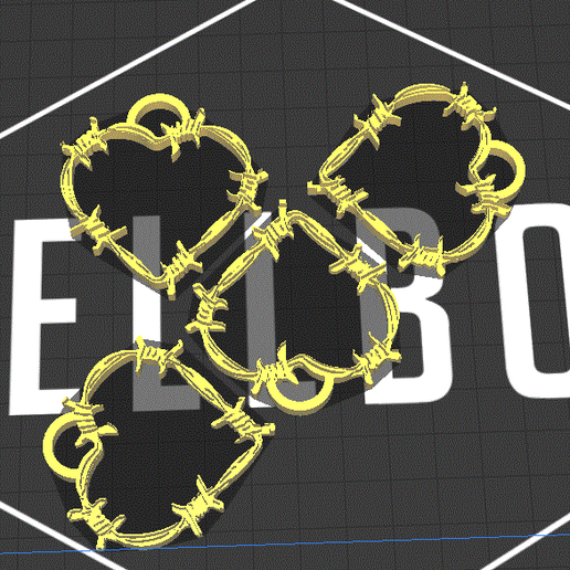 heart thorns 3D model