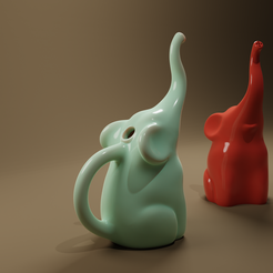 water-bucket21.png STL file Watering elephant flower bucket・3D printer model to download