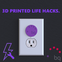 BQ LOGO High Qual Render square.png Free STL file Plug Protectors! LIFE HACK・Design to download and 3D print