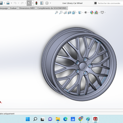 1.png Download free STL file Car wheel, 17" (16.53" - 419.75mm) width 6.89" (175mm) without tire • 3D print object, walid90