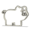 Chancho v1.png Pig Cookie Cutter